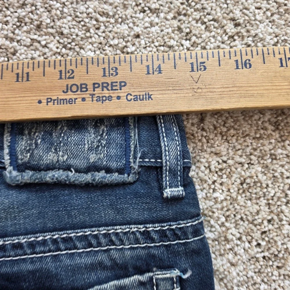 Helix Slim Boot Jeans Boys 16 Blue Dark Wash Contrast Stitch Denim Casual Kids